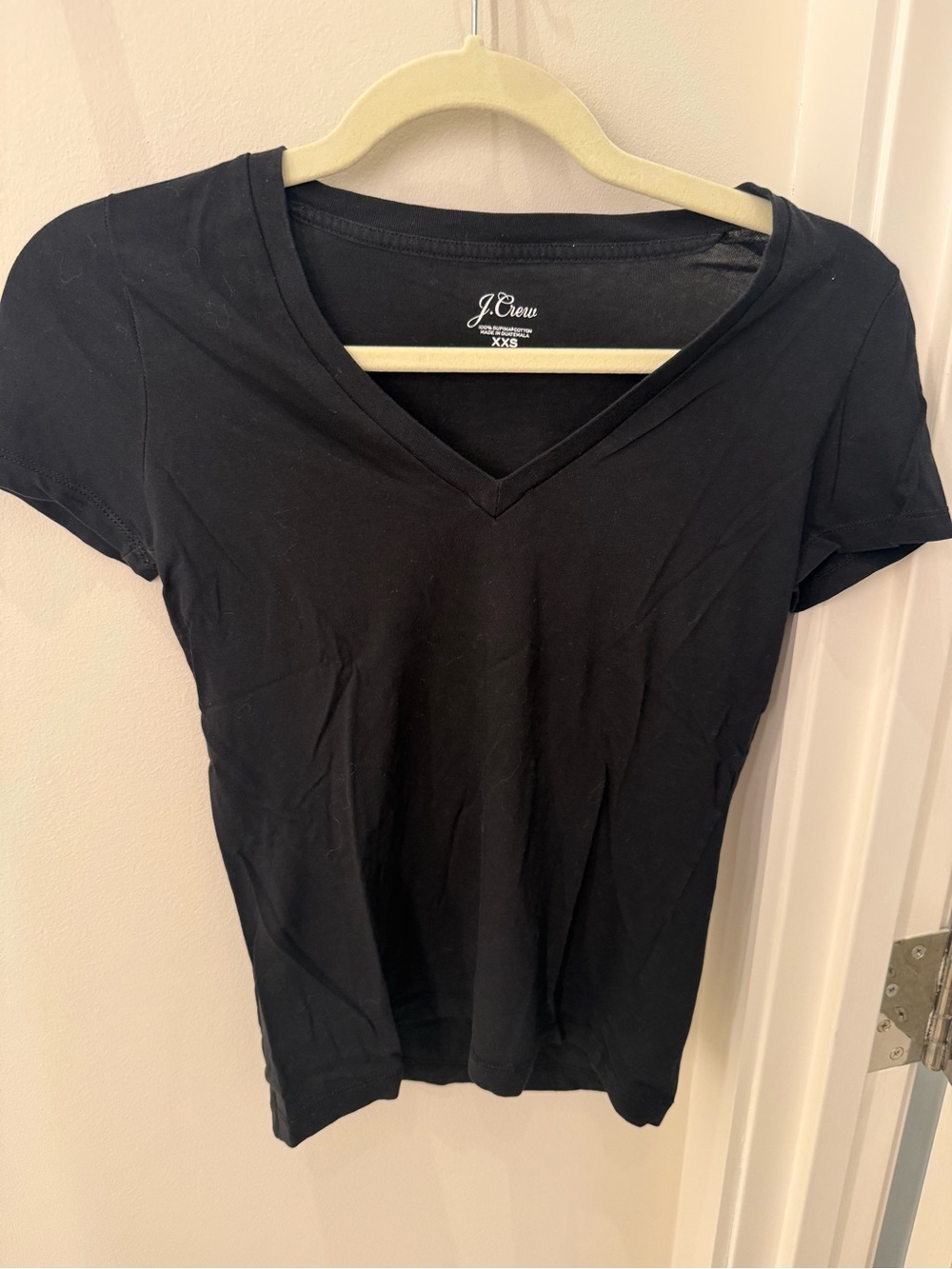 J. Crew Black V-Neck Short Sleeve Tee